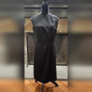 Giorgio Armani Elegant Black Midi Dress